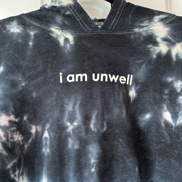 Barstool Sports Call Her Daddy I’m Unwell Cropped Tie Dye Hoodie (Size M) - Picture 2 of 9